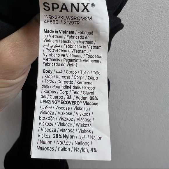 SPANX supersmooth PerfectFit Ponte Stirrup Legging Size Small Black - Picture 8 of 9